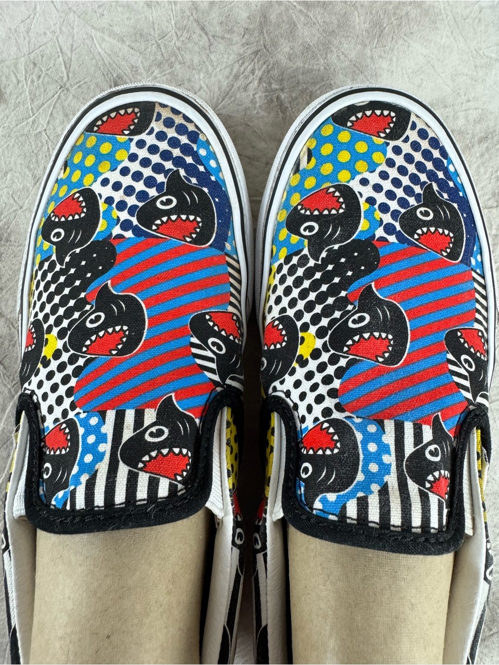 Vans Slip-On Sneakers Discovery Channel Shark Week
